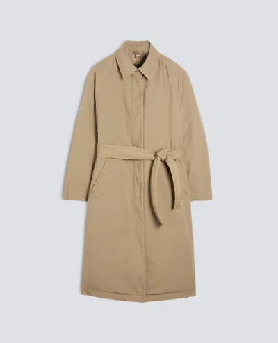 Aspesi Essential Coat With Detachable Quilted Inner - Beige In Neutral