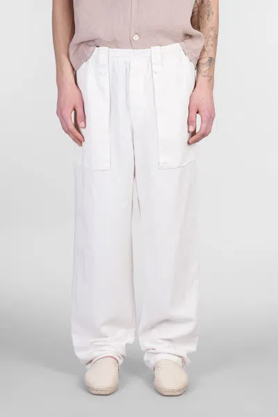 Aspesi Factory Pants In Beige Wool And Polyester