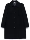 Aspesi Felted Coat In Blue