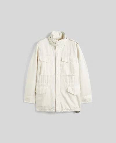 Aspesi Field Jacket In Cotone E Lino - Panna