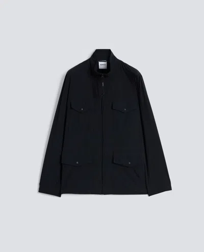 Aspesi Field Jacket In Nylon Stretch In Black