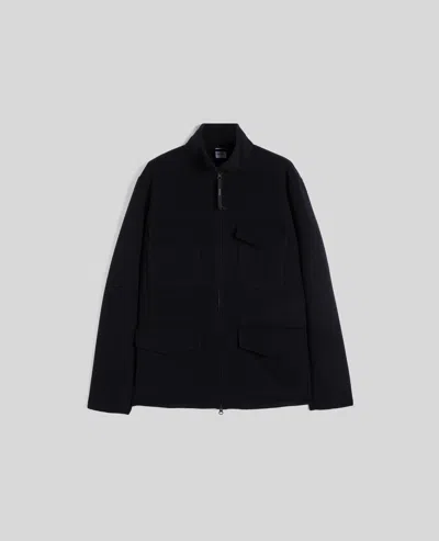 Aspesi Field Jacket Nelson In Double Di Lana - Navy In Blue