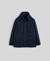 Aspesi Mini Field Down Jacket In Blue