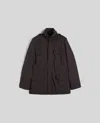 Aspesi Field Jacket New Camp In Nylon Tinto Capo In Brown