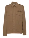 Aspesi Brown Field Shirt With Button-down Front In Brown