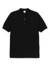 Aspesi Fein Gestricktes Poloshirt In Schwarz