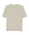 Aspesi Fine-knit T-shirt In Sage Green