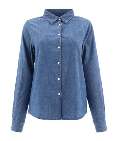 ASPESI ASPESI COLLARED BUTTONED DENIM SHIRT