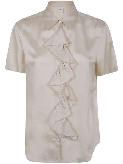 Aspesi Fitted Shortsleeves Shirt In Neutral