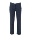 Aspesi Classic Straight-leg Pants With Mid-rise Waist In Blue