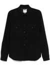 Aspesi Camicia 13 Piu' Nylon Padded Shirt In Black
