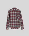 Aspesi Flannel Twill Shirt In Multi