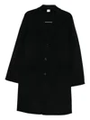 Aspesi Flap-pockets Single-breasted Coat In Black