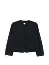 Aspesi Flap-pocket Button Jacket In Blue