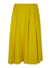 Aspesi Flare Midi Skirt In Orange