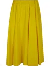 Aspesi Flare Midi Skirt In Yellow