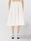 Aspesi Flared Midi Cotton Skirt