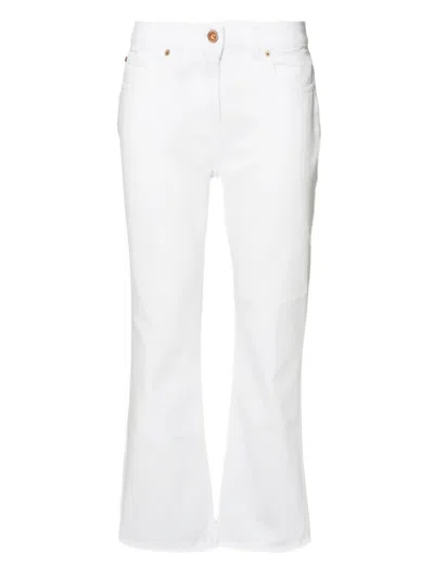 Aspesi Flared Trousers In White