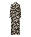 Aspesi Floral Print Dress In Black