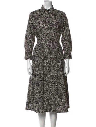 Pre-owned Aspesi Floral Print Midi Length Dress In Multi