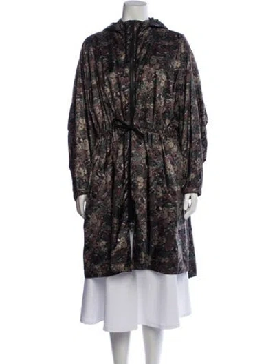 Pre-owned Aspesi Floral Print Parka In Multicolor