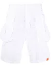 Aspesi Four-pocket Cotton Bermuda Shorts In White