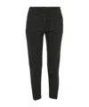 Aspesi Frank Straight Leg Cropped Pants In Black