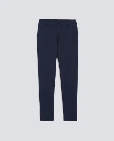 Aspesi Functional Trousers In A Cotton, Lyocell And Linen Blend In Blue