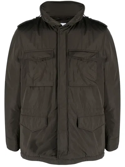 Aspesi Funnel-neck Long-sleeve Jacket In Green