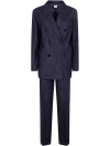 Aspesi Classic Suit With Doublebreast Jacket In Blue