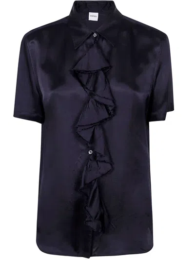 ASPESI FITTED SHORTSLEEVES SHIRT BY ASPESI,G5403.C328 01099 BLUE
