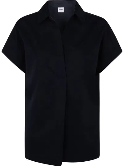 ASPESI SHIRT NECK TOP BY ASPESI,G5654.D307 85098 NAVY