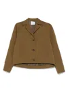 Aspesi Jacke Aus Gabardine In Grün