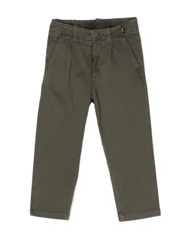 Aspesi Gabardine Straight-leg Trousers In Brown