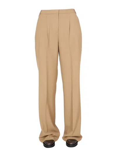 Aspesi Classic Gabardine Trousers For Women In Neutral