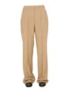 Aspesi Gabardine Trousers In Brown