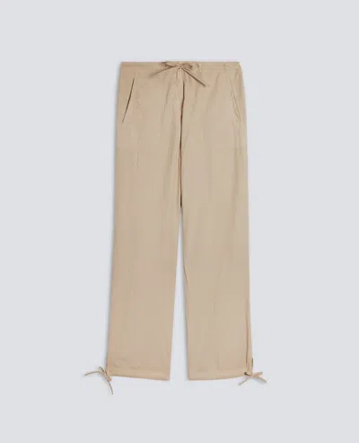 Aspesi Garment-dyed Cotton Poplin Trousers In Neutral