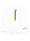 Aspesi Garment Dyed Gauzed Shorts In 白色