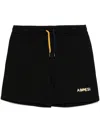 Aspesi Garment Dyed Gauzed Shorts In 黑色