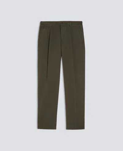 Aspesi Garment-dyed Cotton Gabardine Single-dart Trousers - Military