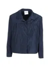 Aspesi Lined Technical Jacket In Blue