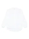 Aspesi Gathered Poplin Shirt In White