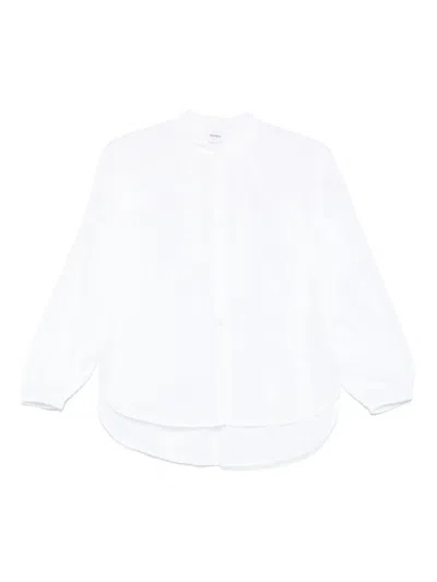 Aspesi Gathered Poplin Shirt In White