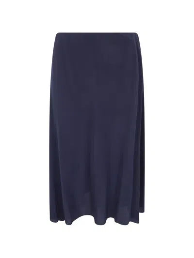 Aspesi Gathered Skirt In Blue