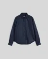 Aspesi Overshirt Glue In Nylon Imbottita - Navy