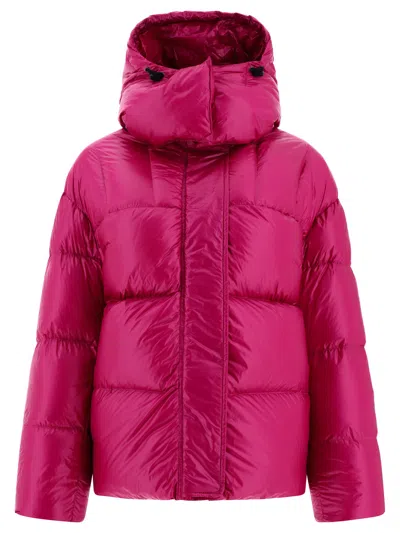 Aspesi Giacca Imbottita Con Cappuccio Staccabile Jackets Fuchsia