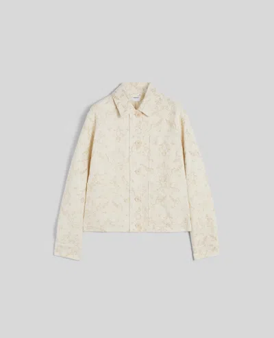 Aspesi Giacca In Jacquard Lurex - Naturale