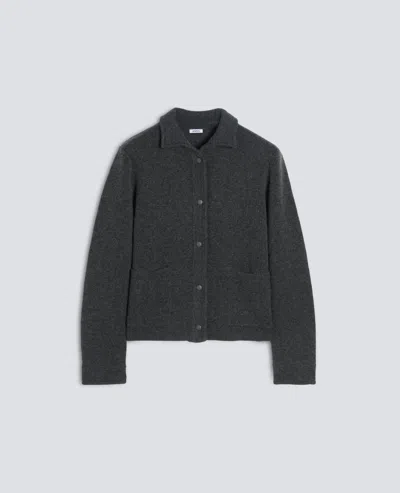 Aspesi Button-up Collared Cardigan In Gray