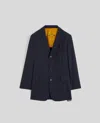 Aspesi Giacca In Tela Di Lana Comfort - Navy In Navy