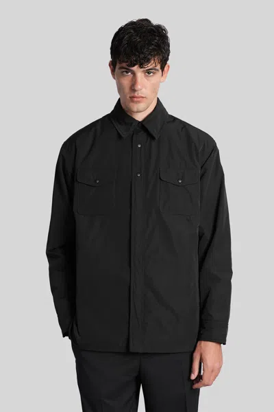 Aspesi Giles Casual Jacket In Black Polyester